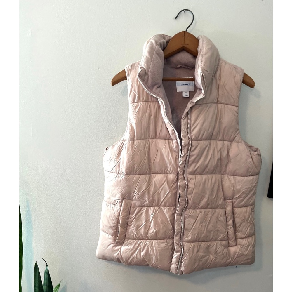 Blush fleece lined vest
